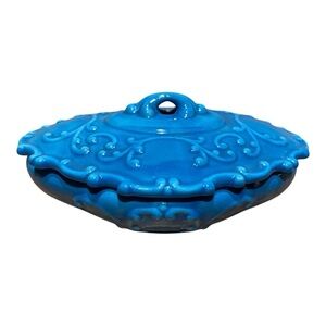 Vintage Hilliard Mold Ornate Lidded Trinket Dish